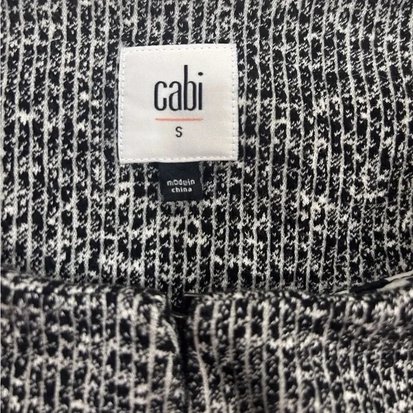 CAbi The Times Jacket Black White Gray Style 5299 Pockets Tweed Size Small - Picture 8 of 10